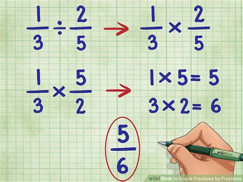 5/6 Divided By 2 As A Fraction