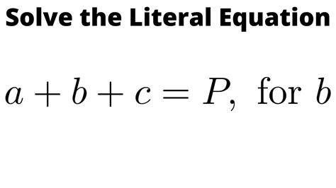 A B C Solve For B