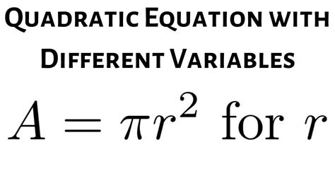 A Pi R 2 Solve For R