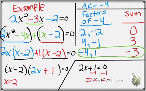 Ax Bx C Solve For X