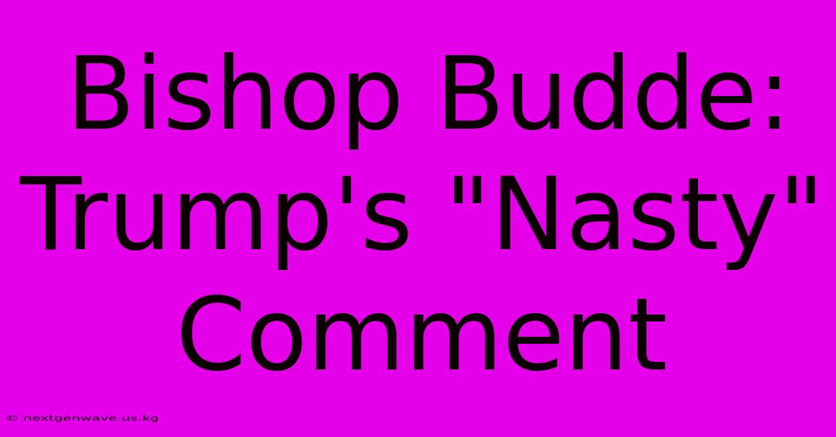 Bishop Budde: Trump's 