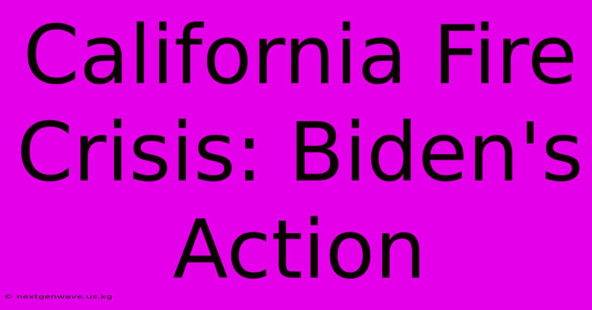 California Fire Crisis: Biden's Action