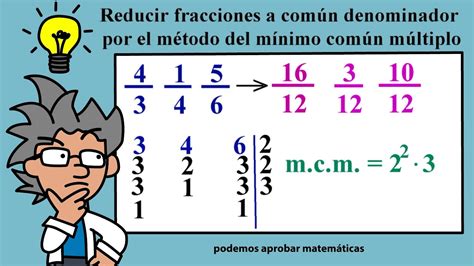 Como Se Hace El Minimo Comun Multiplo Con Fracciones