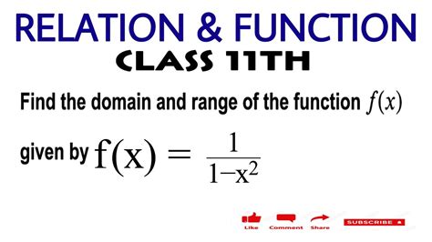 Domain Of 1 X 1 2