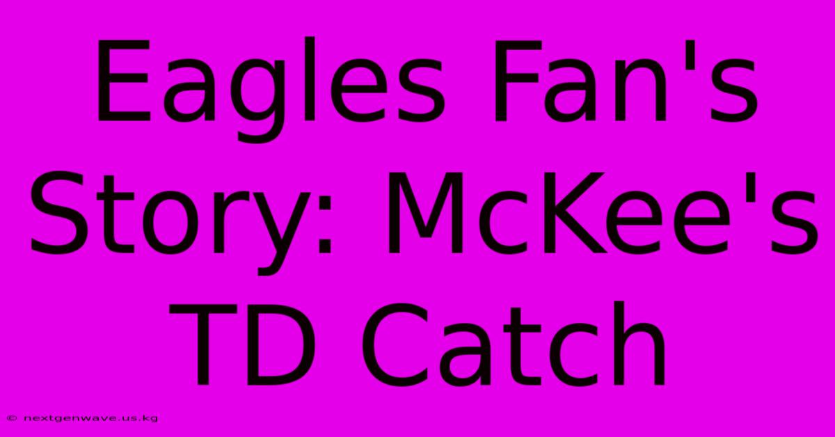 Eagles Fan's Story: McKee's TD Catch