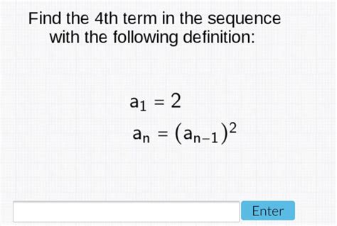 Find The 4th Term In The Sequence