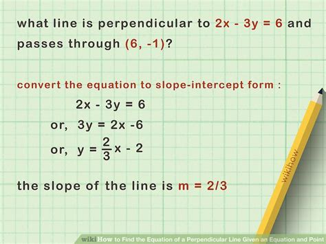 How Do You Find The Slope Of A Line Perpendicular