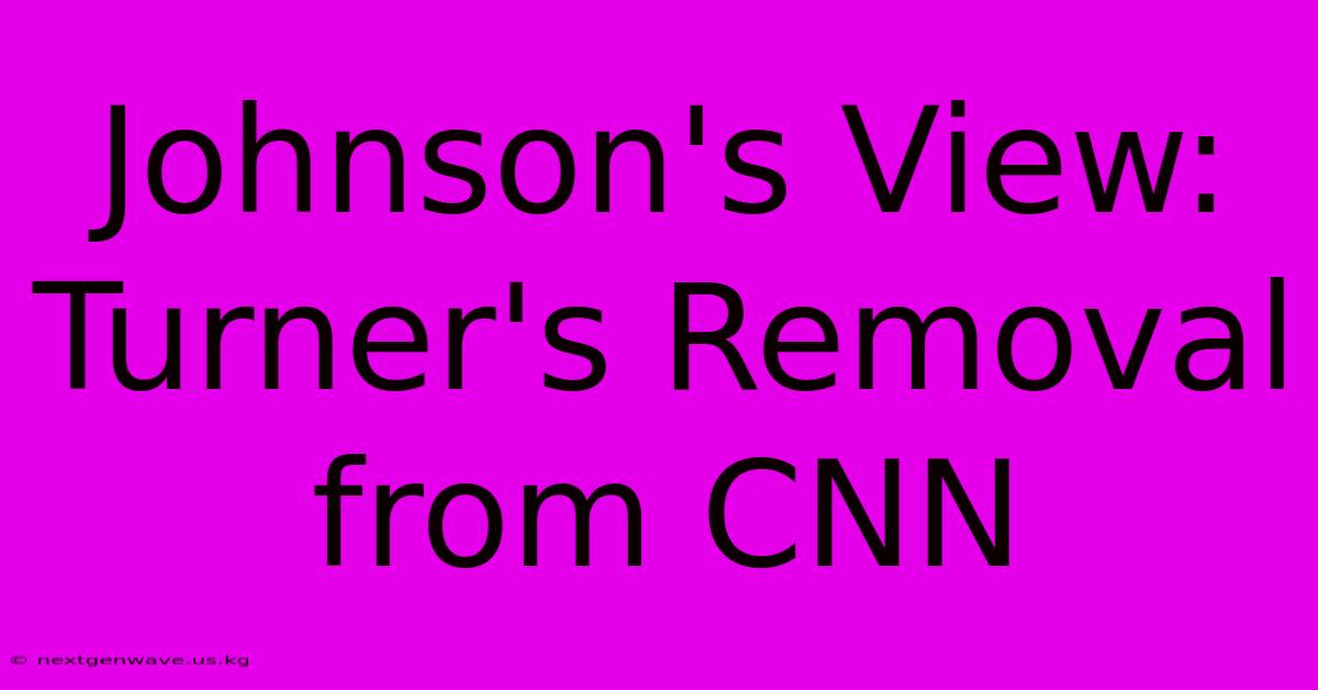 Johnson's View: Turner's Removal From CNN