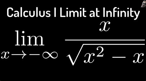 Limit As X Approaches Negative Infinity