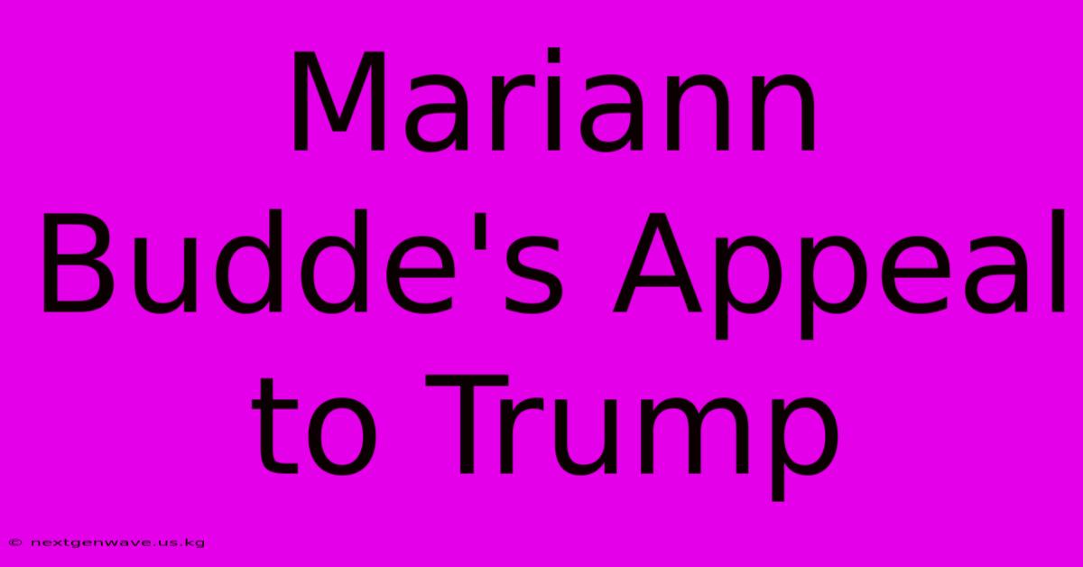 Mariann Budde's Appeal To Trump