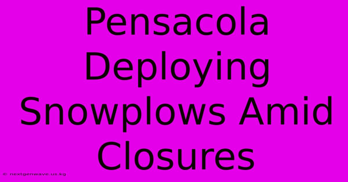 Pensacola Deploying Snowplows Amid Closures