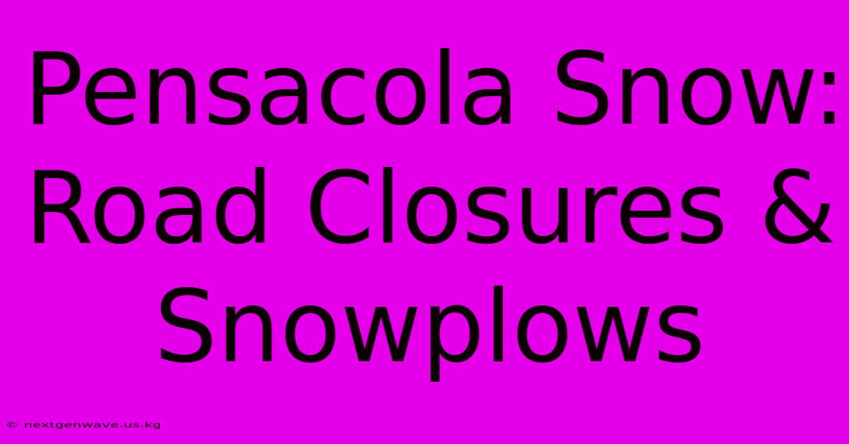 Pensacola Snow: Road Closures & Snowplows