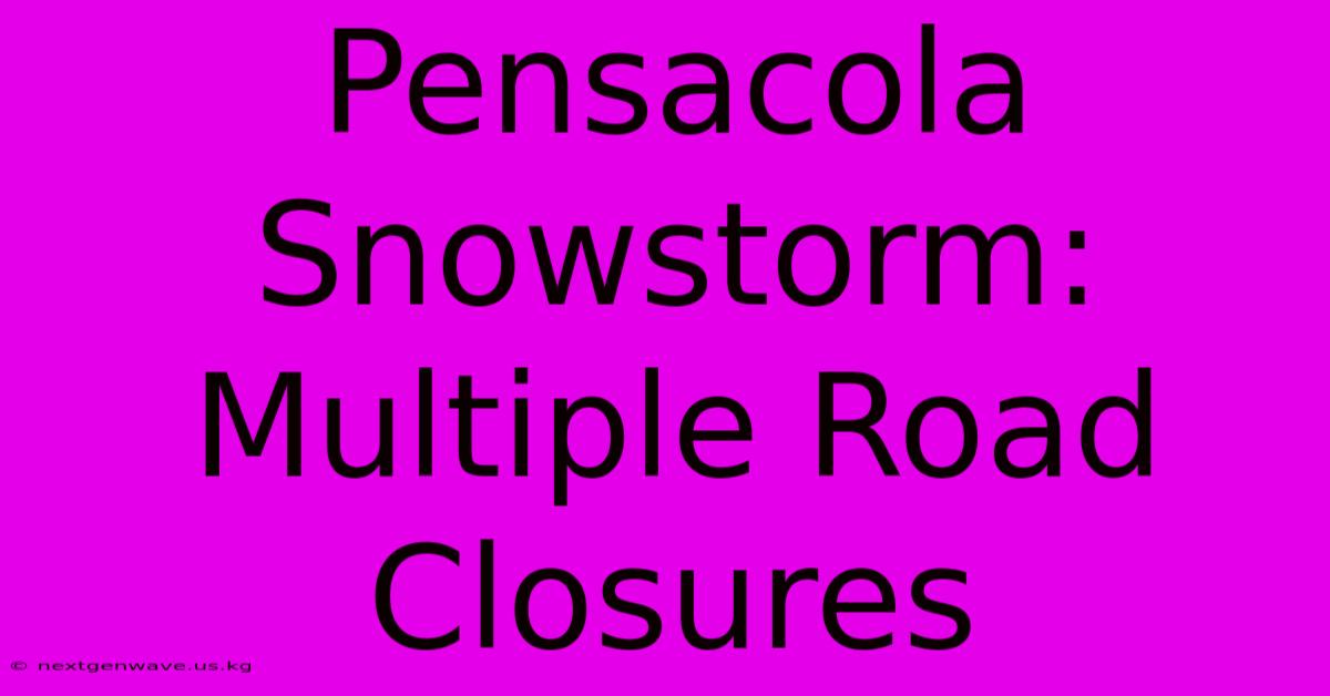 Pensacola Snowstorm: Multiple Road Closures