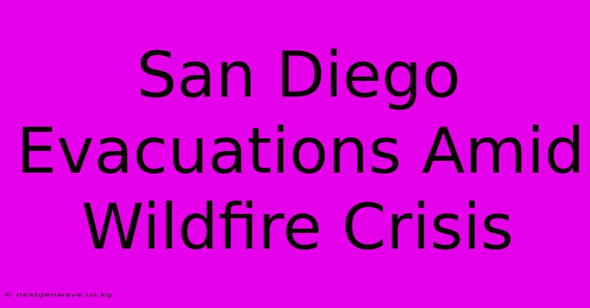 San Diego Evacuations Amid Wildfire Crisis