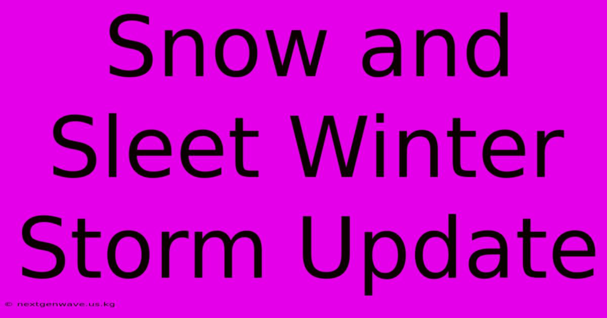 Snow And Sleet Winter Storm Update