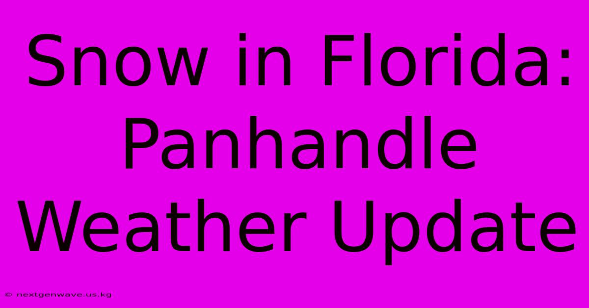 Snow In Florida: Panhandle Weather Update