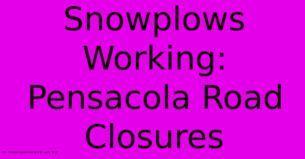 Snowplows Working: Pensacola Road Closures