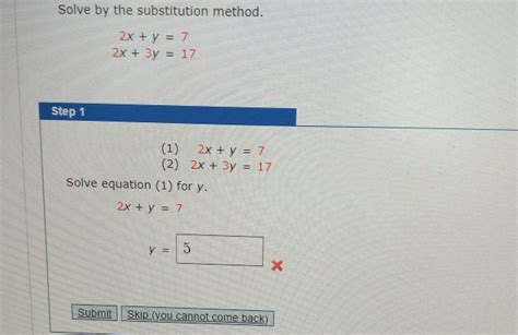 Solve 2x Y 7 For Y