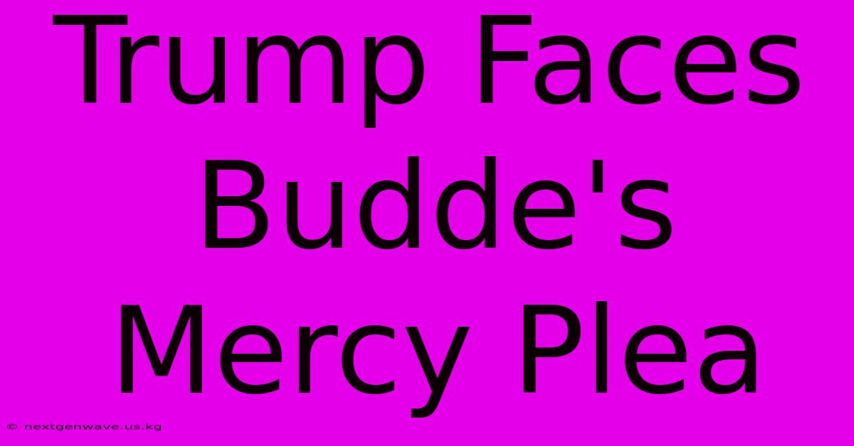 Trump Faces Budde's Mercy Plea