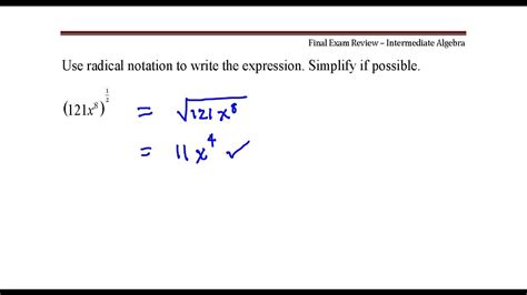 Use Radical Notation To Write The Expression