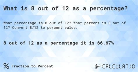 What Is The Percent Of 8/12