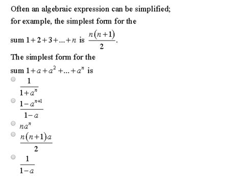 What Is The Simplified Form Of The Expression