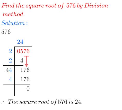 What Is The Square Root Of 576