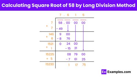 What Is The Square Root Of 58