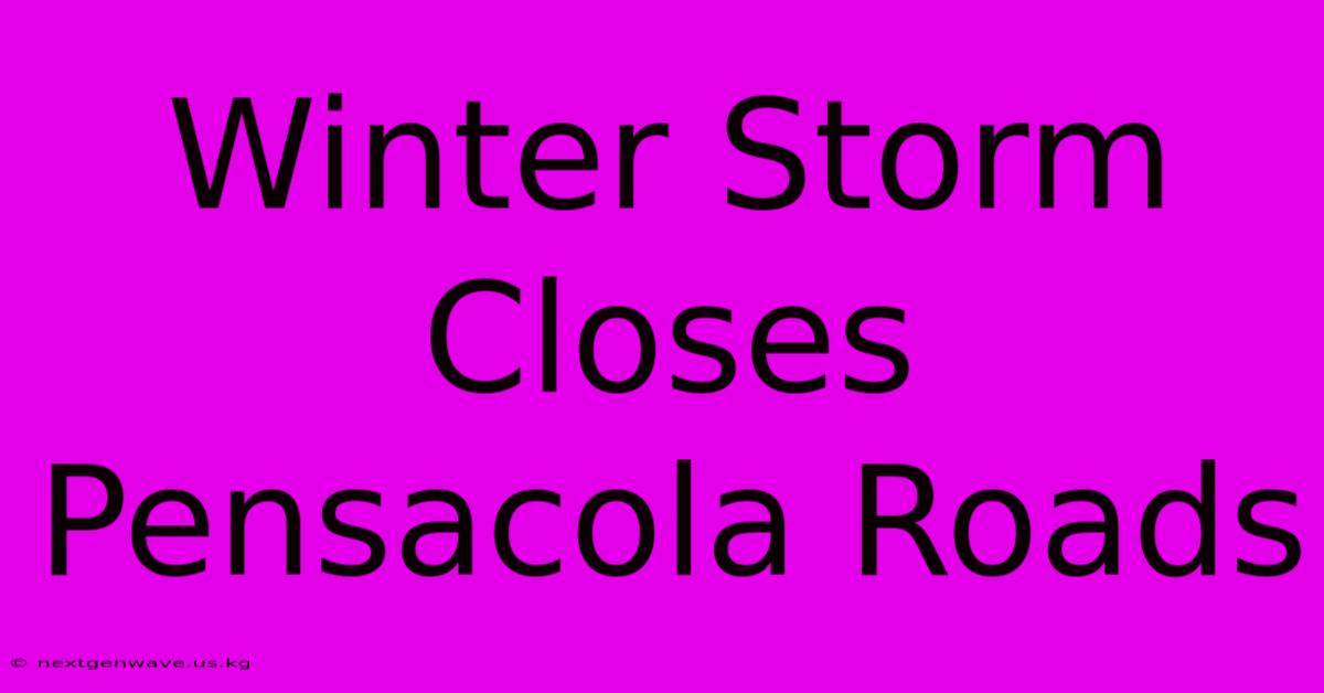 Winter Storm Closes Pensacola Roads