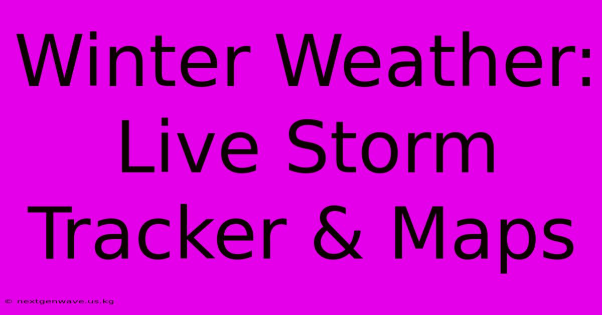 Winter Weather: Live Storm Tracker & Maps