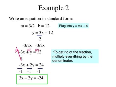 Y 1 2x 3 In Standard Form