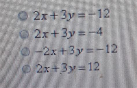 Y 2 3x 4 In Standard Form