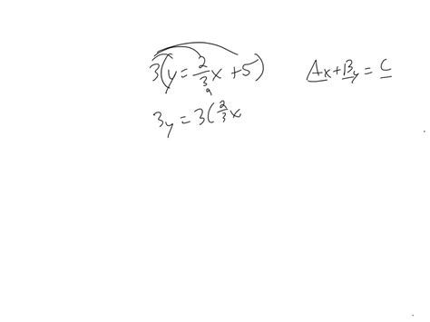 Y 2 3x 5 Standard Form